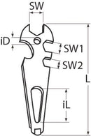 Shackle key