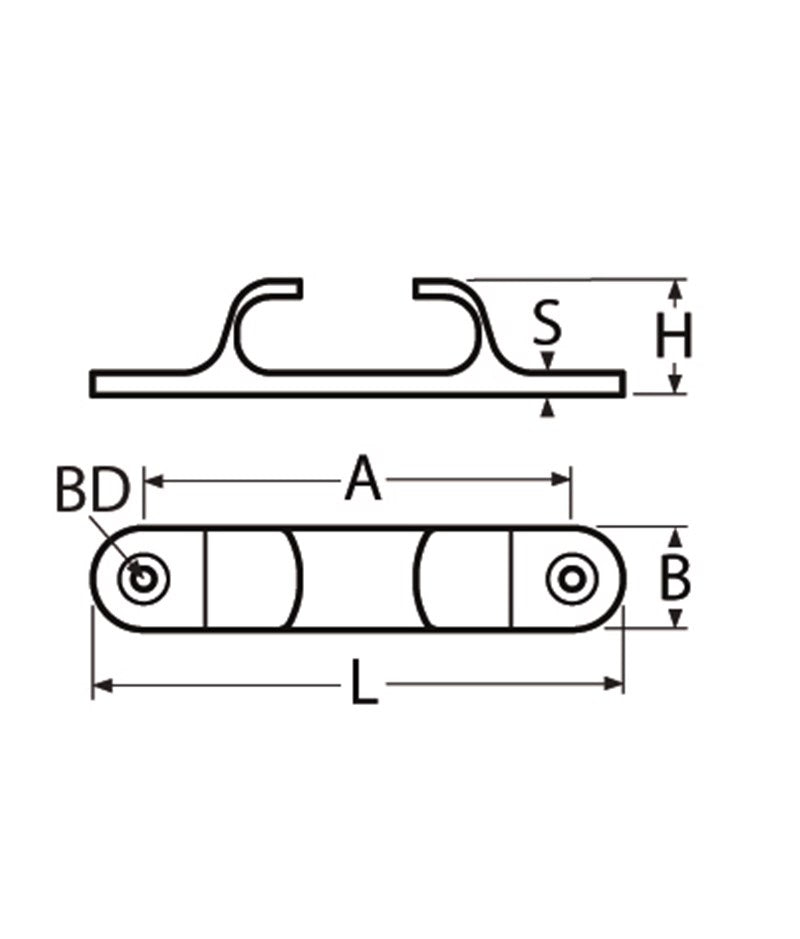 Fairlead with straight chucks