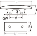 Cleat with internal thread