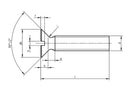 DIN 963 A4 Countersunk Screw