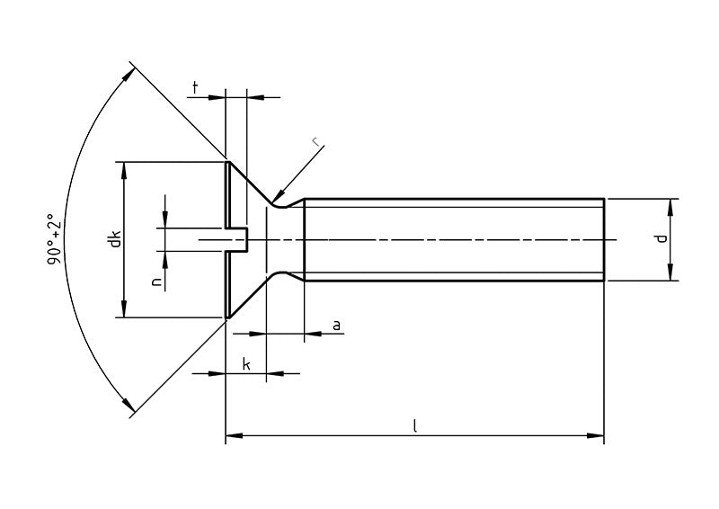 DIN 963 A4 Countersunk Screw