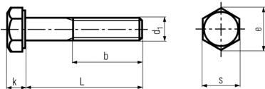 DIN 931 A4 Hexagonal Bolt