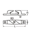 Fairlead with twisted chucks